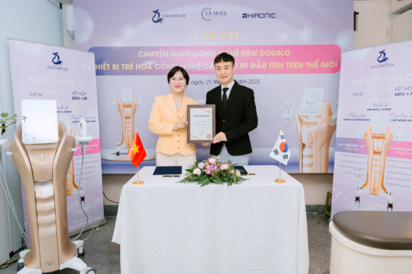 SnowFox và LaHues Clinic đã chính thức ký kết chuyển giao công nghệ New Doublo